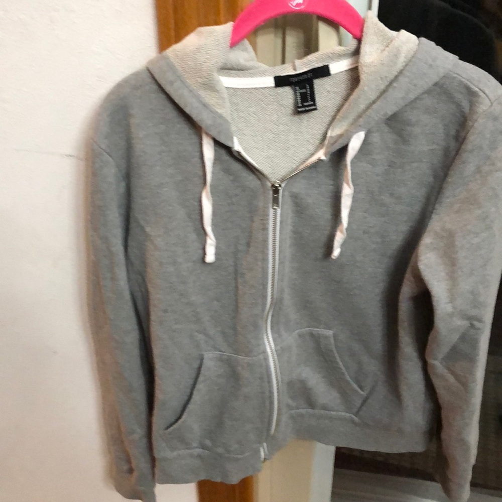 Forever 21 hooded zip sweatshirt